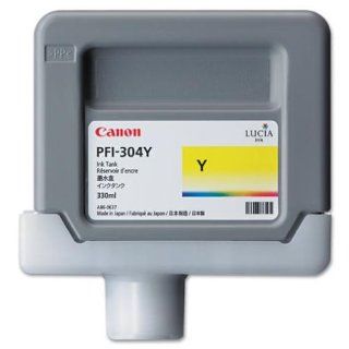 Canon PFI 304 Ink Cartridge  Yellow   Inkjet   1 Electronics