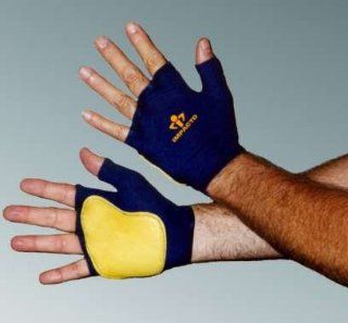 Anti Impact Glove, Fingerless, Grain Leather Palm, Right Hand ONLY, Medium   Impact Reducing Safety Gloves  