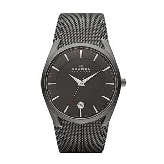 Skagen Aktiv Men's Grey Titanium Case and Stainless Steel Mesh Bracelet Watch