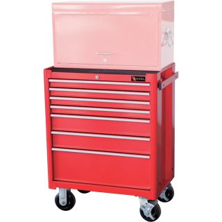 Excel Roller Cabinet — 27in., 7 Drawers, Model# TB2050BBSB  Tool Chests