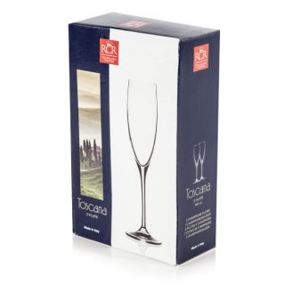 RCR Crystalleria Italiana Set of 2 Champagne Glasses      Homeware