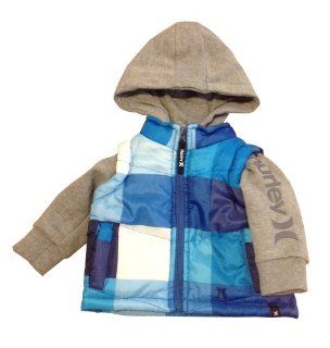 Hurley Baby Infants Vestie Puffer Hooded Jacket  Infant And Toddler Apparel  Baby