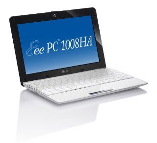 ASUS Eee PC Seashell 1008HA MU17 WT 10.1 Inch White Netbook   6 Hours of Battery Life (Windows 7 Starter) Computers & Accessories