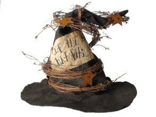 Halloween Large Prim Witch Hat With Primitive Tag   Home And Garden Products