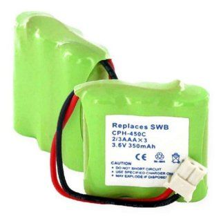 Replacement Battery For 1X3 2/3AAA/C CONNECTOR   NiMH 3.6V 270mAh 239070 Electronics