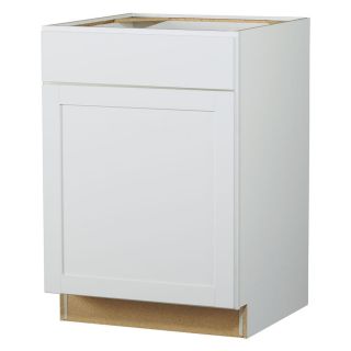 Kitchen Classics 35 in x 24 in x 23.75 in White Arcadia Drawer Base Cabinet