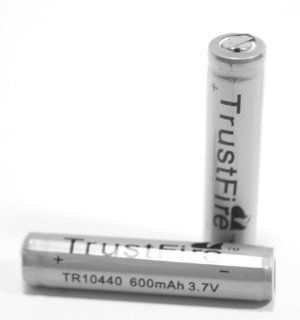 TrustFire Rechargeable Li Ion 10440 AAA 3.7V 600mAh Battery (SINGLE BATTERY) Camera & Photo
