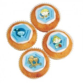 Bob The Builder Cupcake Toppers   Decorative Cake Toppers