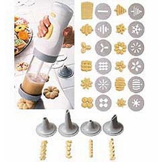 Wilton Cookie Master Plus Cordless Cookie Press with 16 Attachments