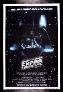 EMPIRE STRIKES BACK CineMasterpieces STAR WARS VINTAGE ORIGINAL DARTH VADER MOVIE POSTER 1980 Entertainment Collectibles