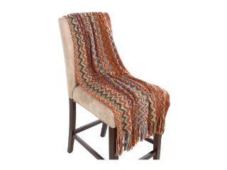 Bedford Cottage Marrakesh Sweater Knit Chevron Throw, 50 by 80 Inch, Terracotta   Throw Blankets