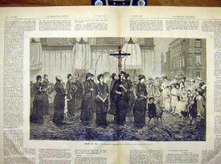 Ladies Paroissse Mathieu Religious French Print 1882  