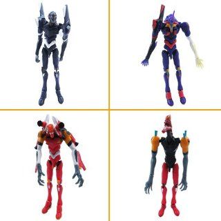 4x Neon Genesis EVA Evangelion Official Action Figure Set Toys & Games