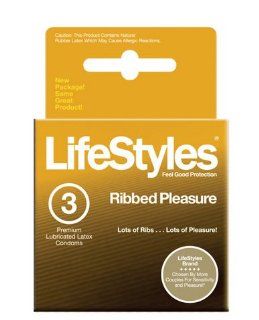 Lifestyles ribbed (3pack) (Pack Of 3) Health & Personal Care