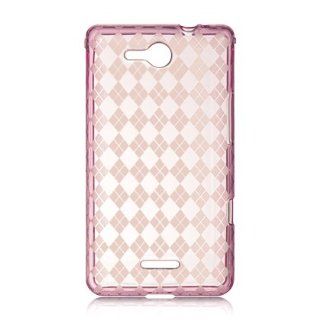 VMG LG Lucid 4G LTE TPU Gel Skin Case Cover   PINK Design Pattern Premium 1 Pc Slim Fitted Tough Rigid TPU Rubber Gel Skin Glove Sleeve Case Cover for Verizon LG Lucid 4G LTE Cell Phone [by VANMOBILEGEAR] *** SHOCK PROTECTION, PROTECTS AGAINST DROPS *** E