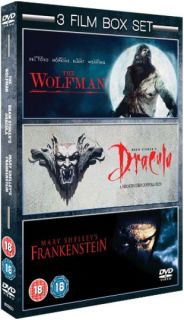 Wolfman / Mary Shelleys Frankenstein / Bram Stokers Dracula      DVD