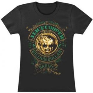Alice Cooper   Womens BDB Crest T shirt in Black, Size X Large, Color Black Clothing