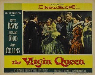 The Virgin Queen Movie Poster (11 x 14 Inches   28cm x 36cm) (1955) Style A  (Bette Davis)(Richard Todd)(Joan Collins)(Herbert Marshall)(Dan O'Herlihy)(Jay Robinson)   Prints