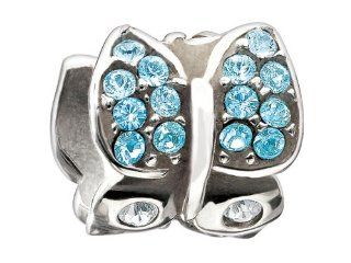 Authentic Chamilia Charm "Flutter   Sky Swarovski" 2025 0833 Jewelry