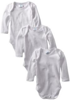 Spasilk 100% Cotton Long Sleeve Lap Shoulder 3 Pack Bodysuit Clothing