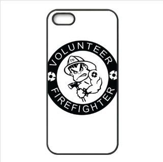 Apple iPhone 5 Hard TPU Case with Cool Firefighter Emblem Background Cell Phones & Accessories