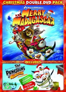 Merry Madagascar and Penguins of Madagascar   Christmas Double Pack      DVD