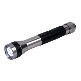 Dorcy 41 4220 Aluminum Optic LED Flashlight with Holster, 10 Lumens, Silver and Black Finish   Basic Handheld Flashlights  