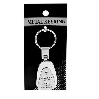 As For Me and My Housemetal engraveable keychain Jewelry