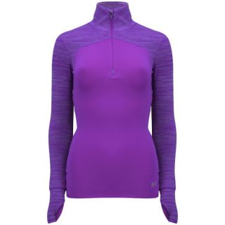 Under Armour Womens Printed Qualification Knit 1/4 Zip   Lilac/Reflective      Clothing