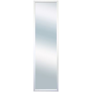 13.5 in x 49 in White Rectangular Framed Wall Mirror