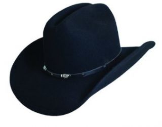 Blue Chair Bay Wool Felt Black CATTLEMAN Hat Black L/XL at  Mens Clothing store Cowboy Hats