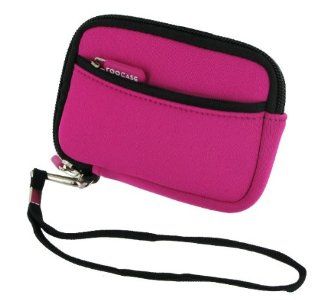 rooCASE (Pretty Hot Pink) SLV2 Neoprene Sleeve Carrying Case for Panasonic Lumix DMC FH25 Digital Camera  Camera & Photo