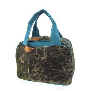 Blue Camo Camouflage Insulated Lunch Bag Box Clothing