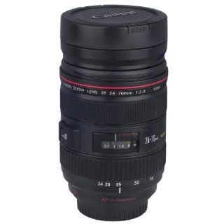 XM International ZOOM ABLE 11 Model Canon 24 70mm Lens Stainless Lens Cup Coffee Mug 350ml DC64 Kitchen & Dining