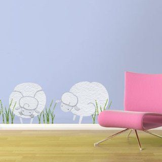 Large Sheep Wall Stickers   Removable & Repositionable Wall Decals for Baby Room Wall Mural   Wall Decor Stickers