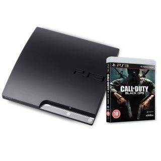Playstation 3 PS3 Slim 160GB Console Bundle (Includes Call Of Duty Black Ops)      Games Consoles