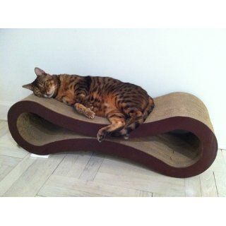 PetFusion Cat Scratcher Lounge, Walnut Brown  Pet Beds 