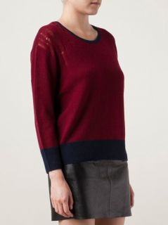 Raquel Allegra Shreadded Shoulder Sweater   H. Lorenzo