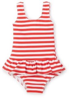Flap Happy Snap Crotch Suit, Red/White, 6 Months Clothing
