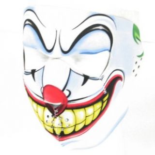 New Joker Clown Neoprene Full Face Mask Muzzle Motorcycle Nose Mouth Adj Size Costume Masks Clothing
