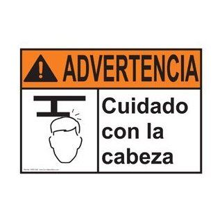 ANSI WARNING Watch Your Head Spanish Sign AWS 6435 Industrial Notices  Business And Store Signs 