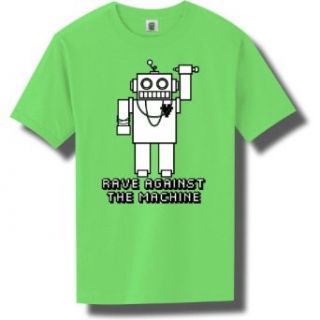 Rave Against the Machine Robot Short Sleeve Bright Neon Tee   6 bright colors at  Men�s Clothing store Fashion T Shirts