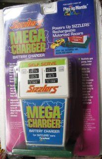Sizzlers Juice Machine Mega Charger by Playing Mantis   This is the Holy Grail of Sizzler Juice Machines. Adjustable built in timer automatically turns off Mega Charger after pre selected time of 1 4 minutes No more holding down the button to charge your 