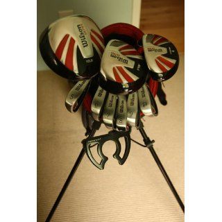 Wilson Ultra Men's Right Hand Golf Package Set Includes Irons, Woods, a Putter and a Stand Bag  Golf Club Complete Sets  Sports & Outdoors