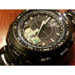 Casio   Protrek   PRW5100YT 1 Atomic/Solar watch with Titanium Bracelet Watches