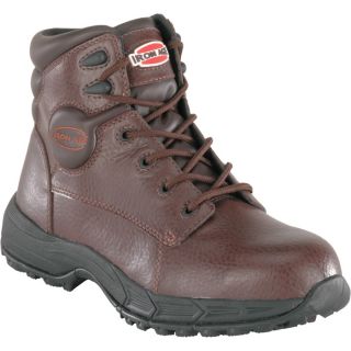 Iron Age 6 Inch Steel Toe EH Sport/Work Boot   Brown, Size 8 Wide, Model IA5100