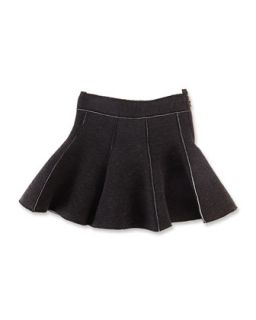 Tweed Skirt, Black/White, Girls 10 12   Lanvin