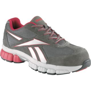 Reebok Composite Toe EH Cross Trainer Work Shoe   Gray/Red, Size 9 Wide, Model