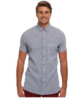 Mavi Jeans S/S Linen Shirt Mens Short Sleeve Button Up (Gray)