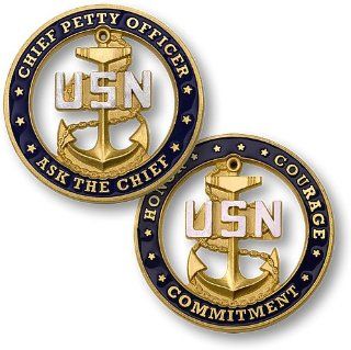 USN Chief Petty Officer   Ask the Chief, Challenge Coin 